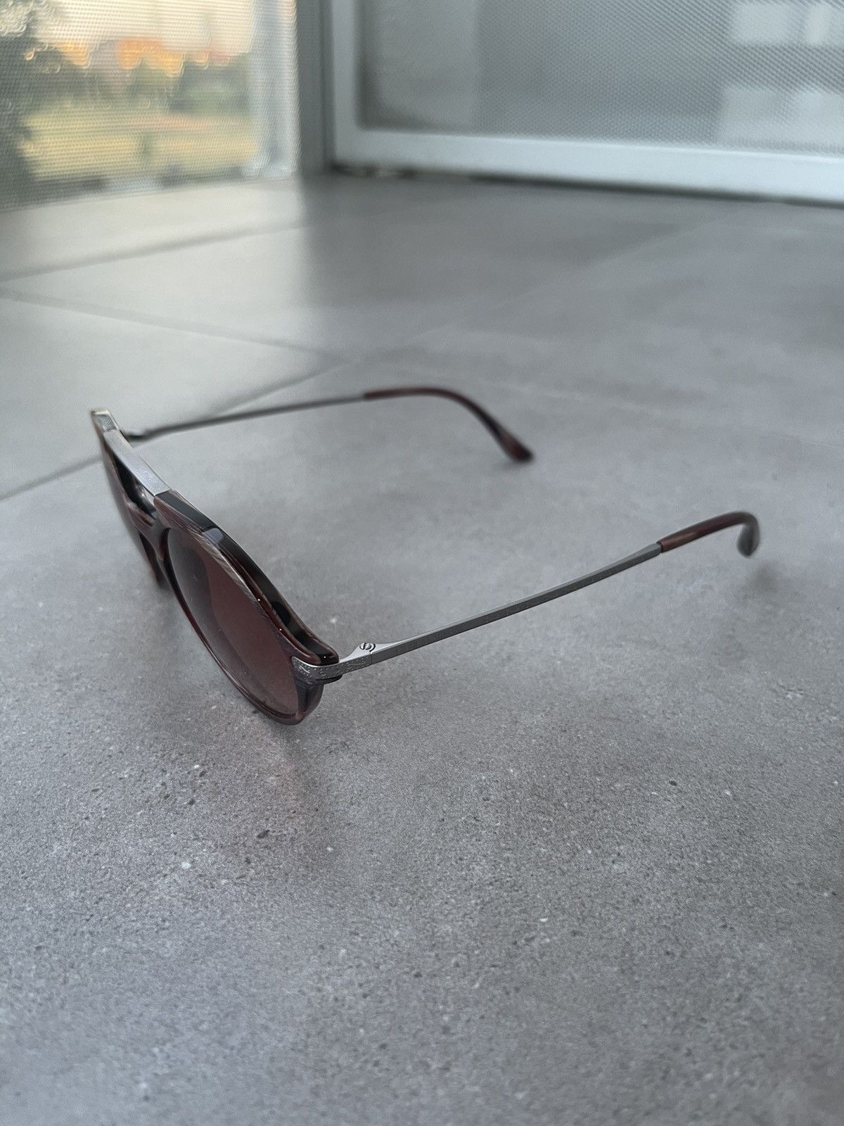 Armani × Emporio Armani × Giorgio Armani Giorgio Armani AR8018 5135/13 Silver Marble Sunglasses Size ONE SIZE - 5 Thumbnail