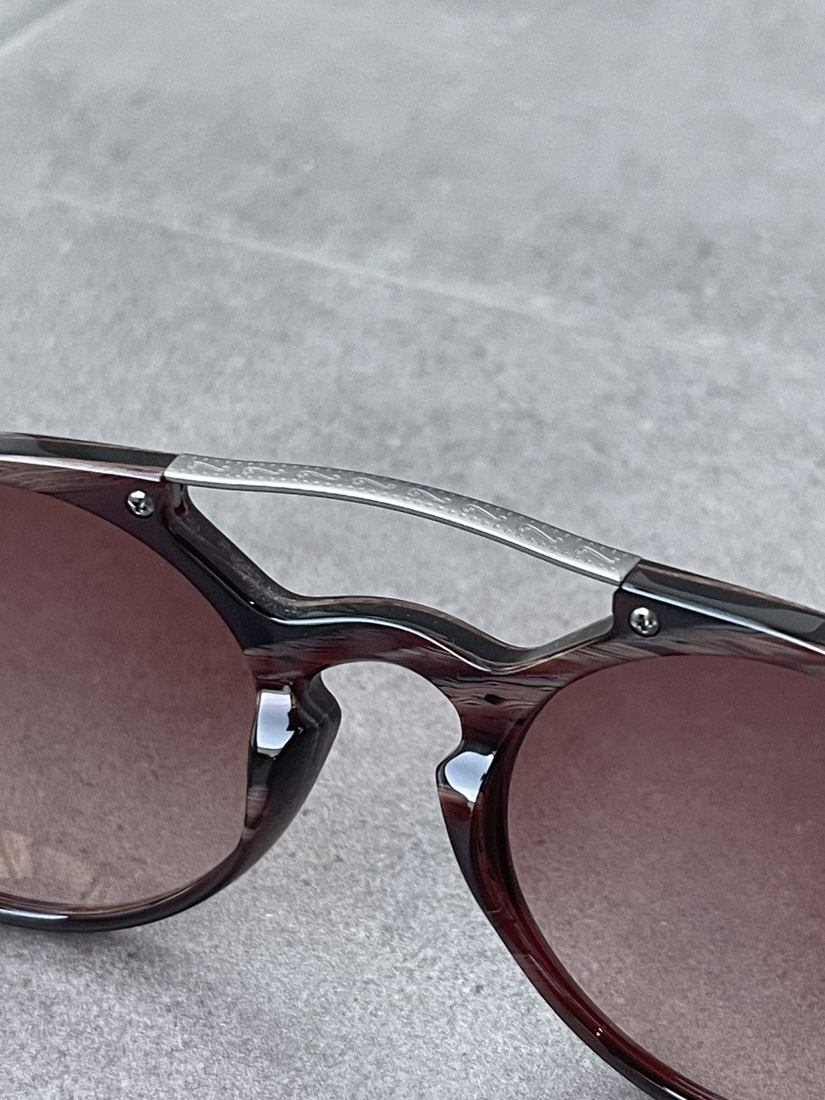 Armani × Emporio Armani × Giorgio Armani Giorgio Armani AR8018 5135/13 Silver Marble Sunglasses Size ONE SIZE - 6 Thumbnail