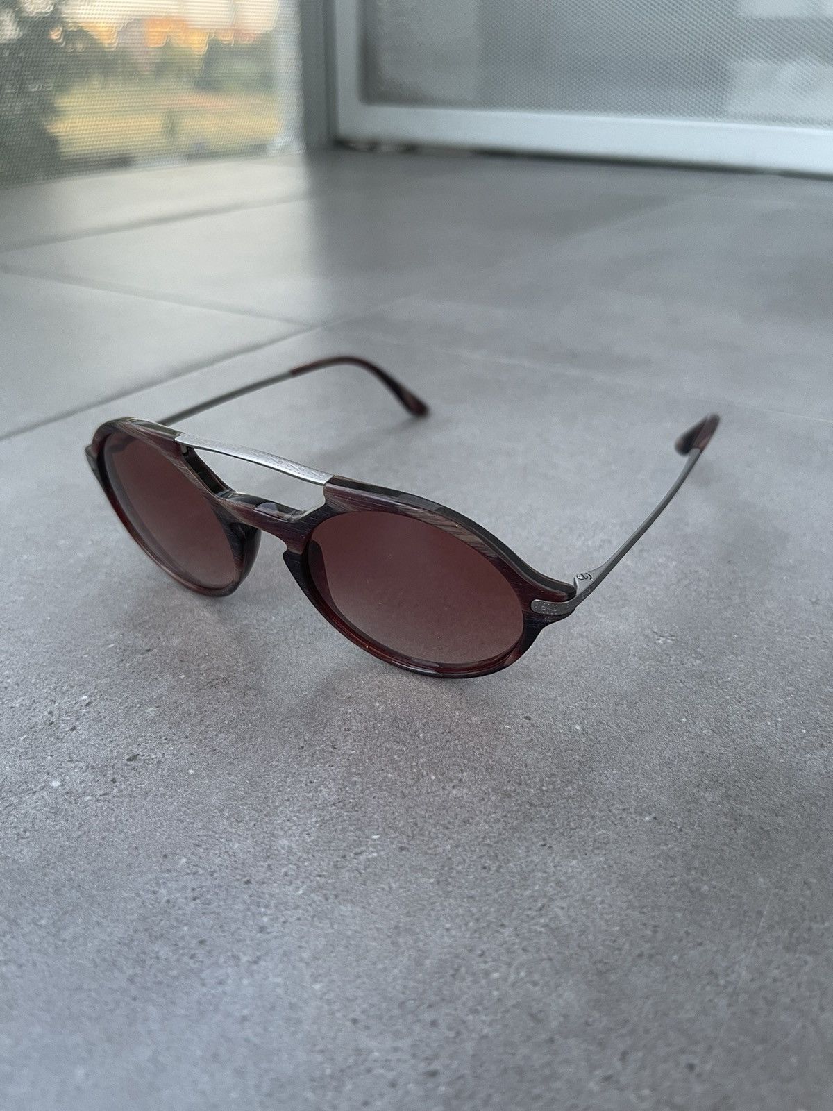 Giorgio Armani AR8018 5135/13 Silver Marble Sunglasses