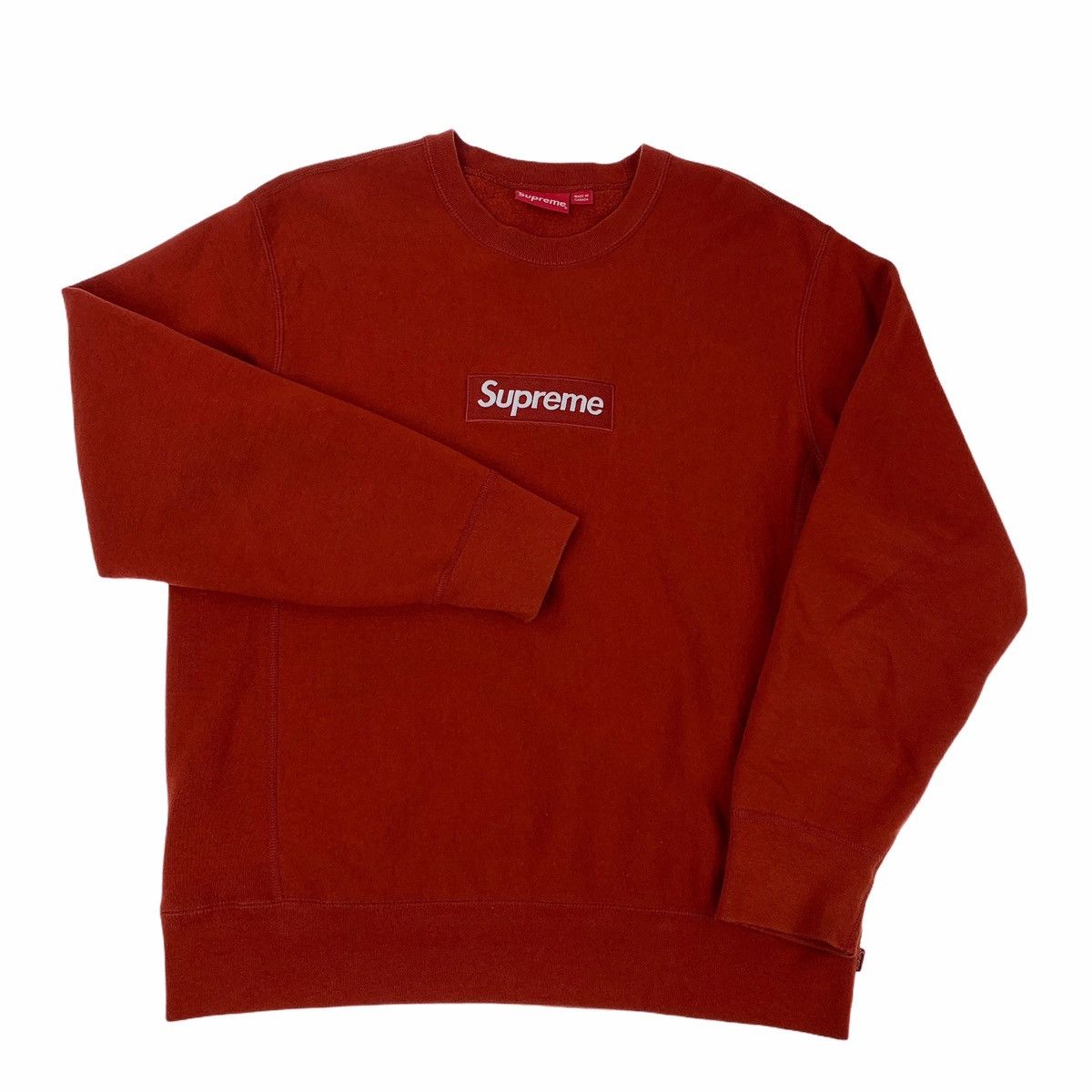 Supreme Supreme FW18 Rust Box Logo Sweatshirt Size US L / EU 52-54 / 3 - 2 Thumbnail