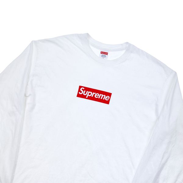 Supreme Box Logo L/S Tee White Men's - FW20 - US