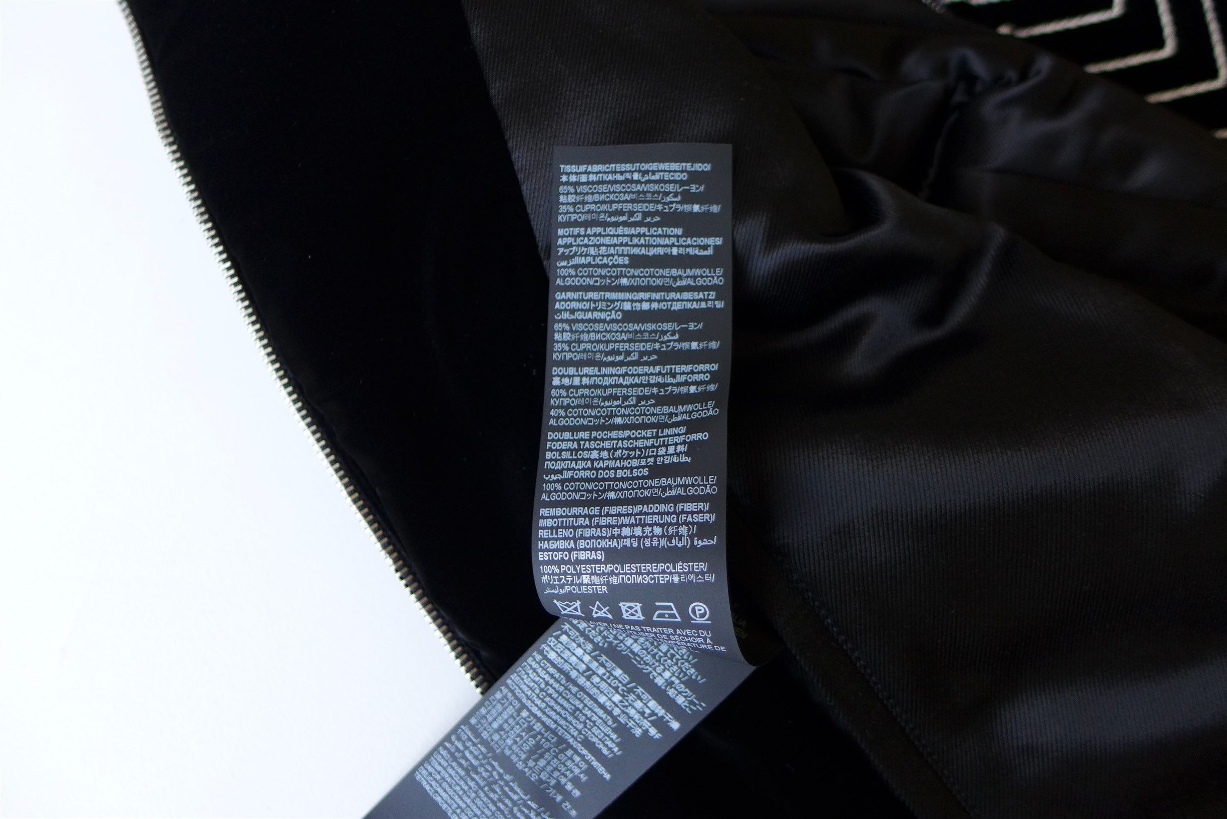 Saint Laurent Paris Saint Laurent Zigzag Velvet Bomber Jacket Size US M / EU 48-50 / 2 - 16 Thumbnail