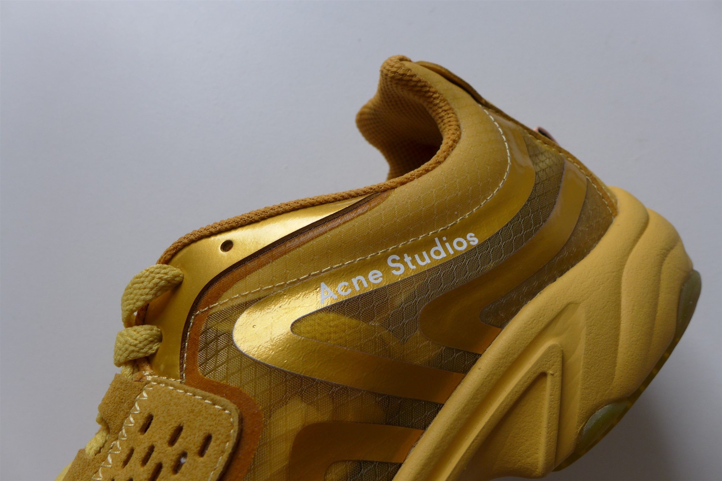 Acne Buzz Trail Sneakers -- Gold