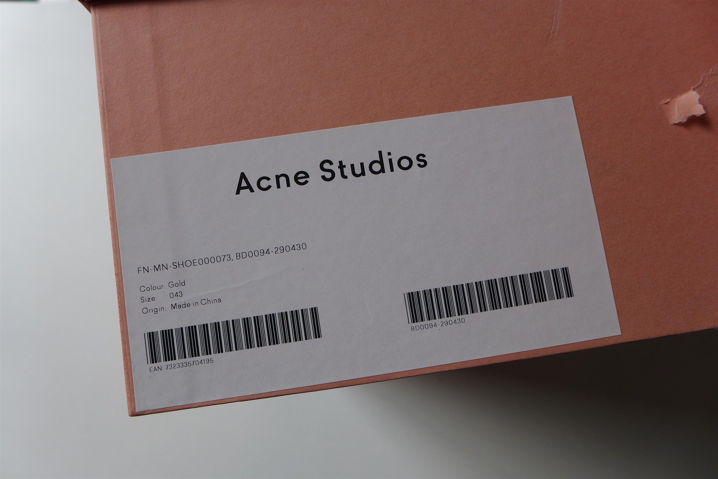 Acne Buzz Trail Sneakers -- Gold
