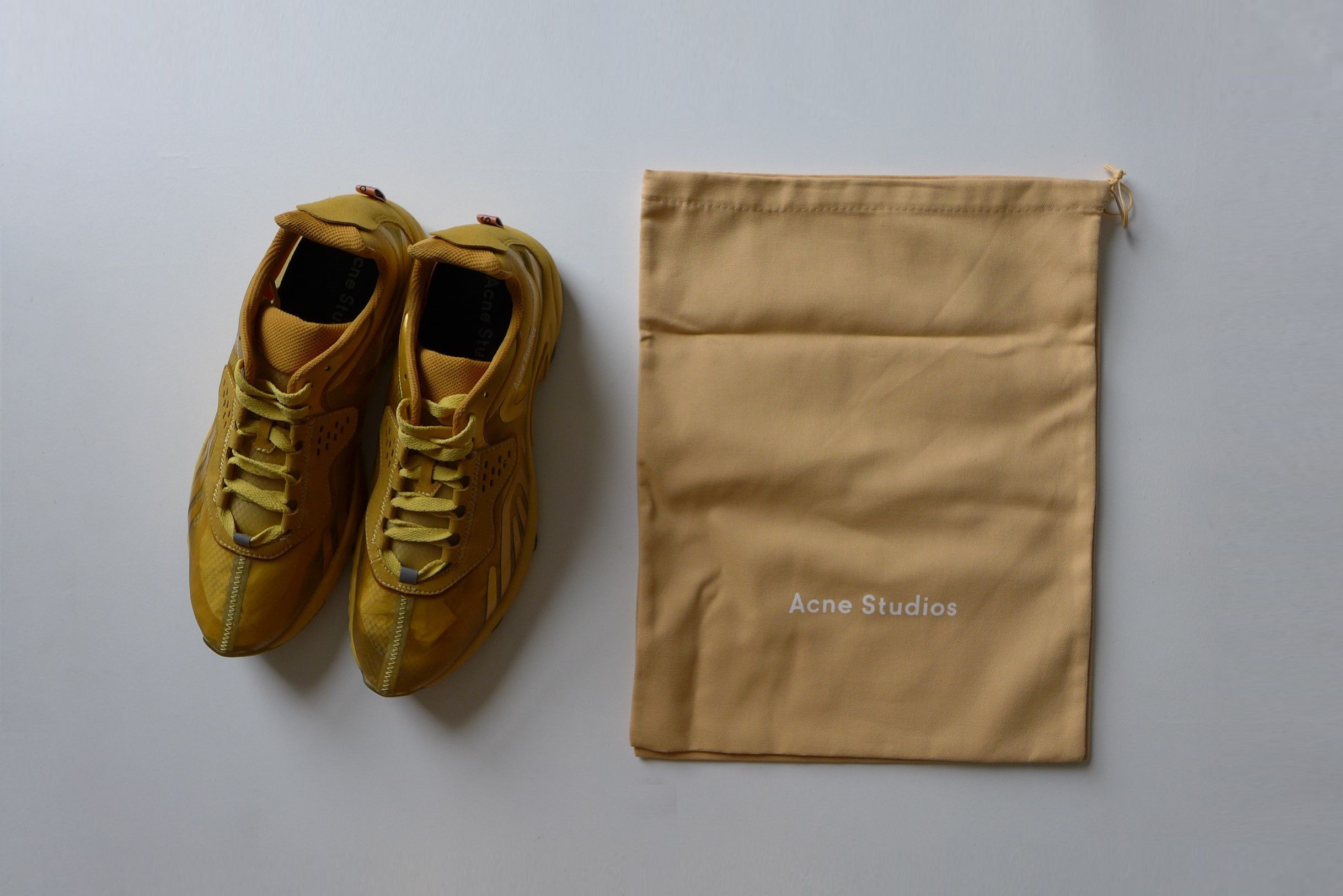 Acne Buzz Trail Sneakers -- Gold