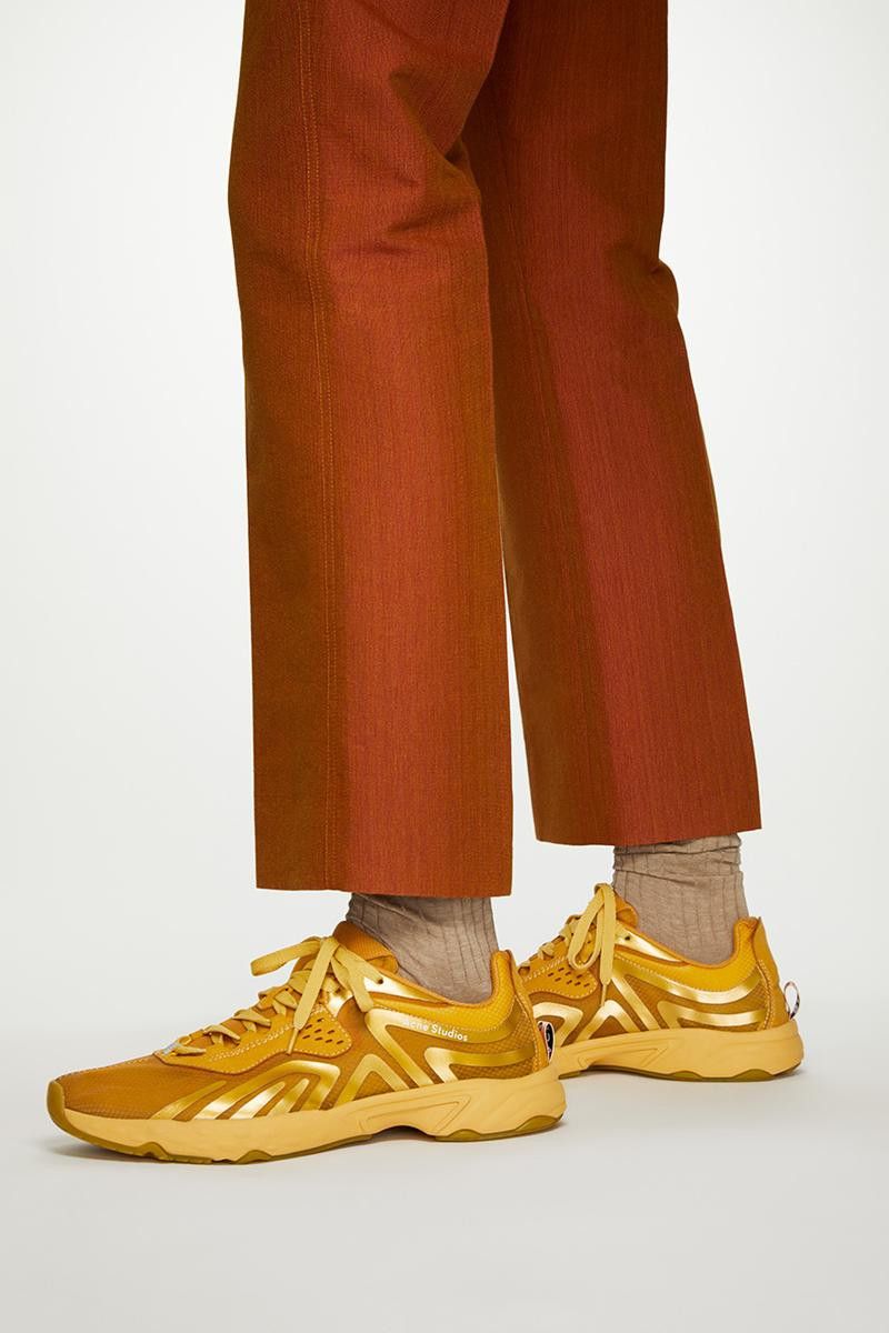 Acne Buzz Trail Sneakers -- Gold