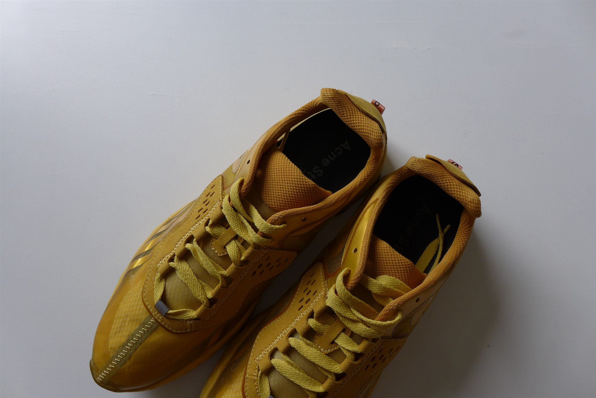 Acne Buzz Trail Sneakers -- Gold