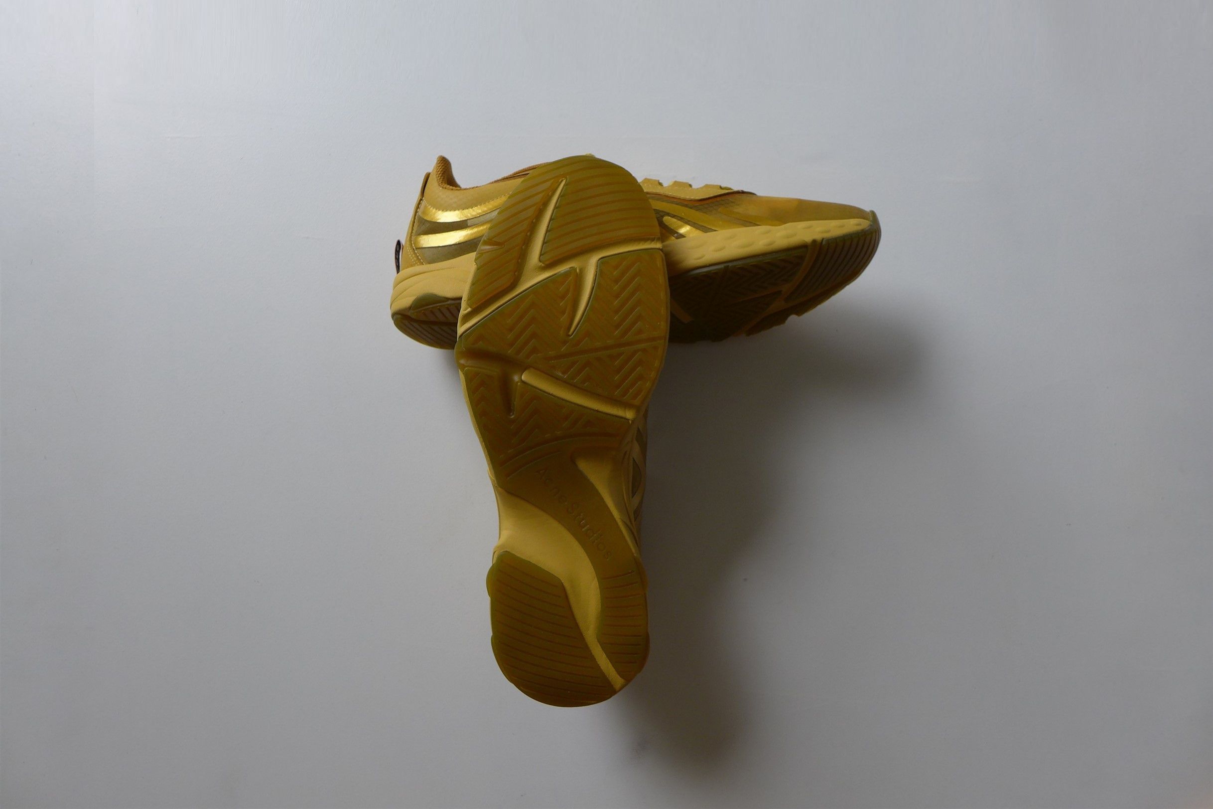 Acne Buzz Trail Sneakers -- Gold