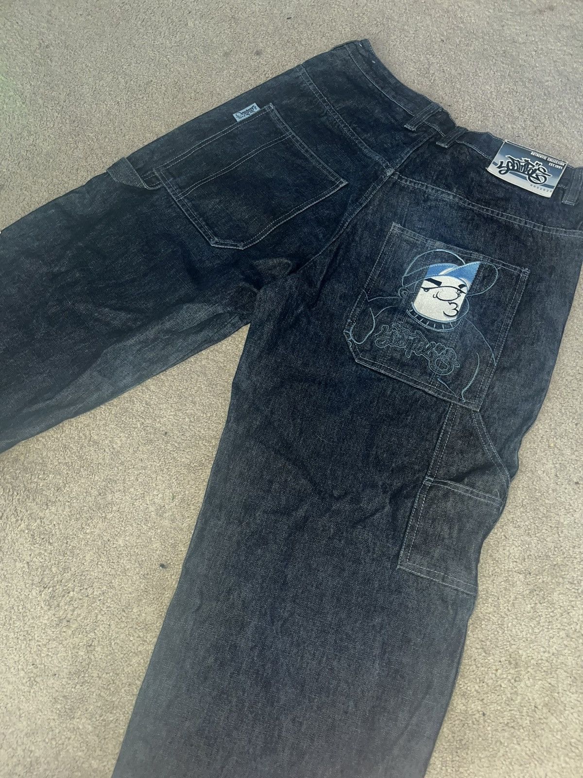 Jean Baggy Southpole Vintage - Blue Tab Années 2000 - Style Hip-hop - Taille 38 - Occasion Parfait état