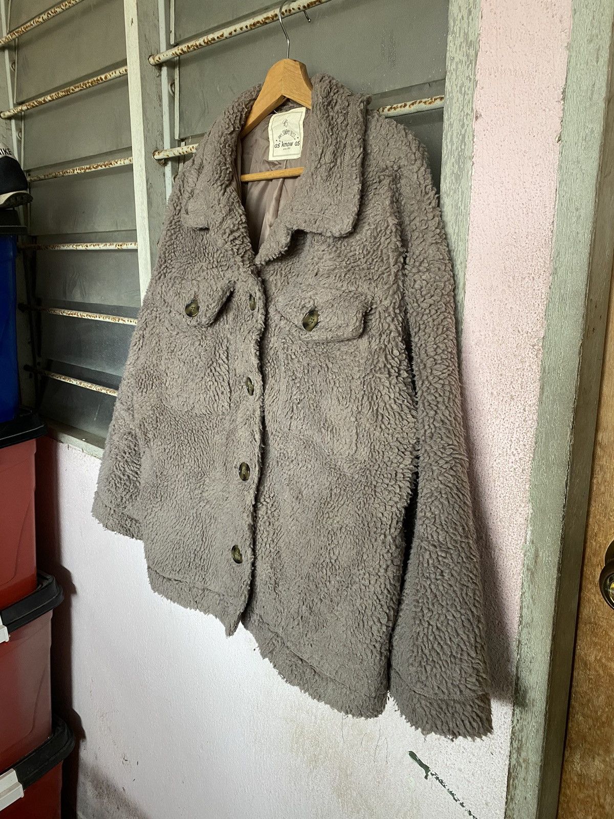 Japanese Brand ⚡️Steals⚡️ Vintage As Know As Sherpa Jacket Size US L / EU 52-54 / 3 - 3 Thumbnail