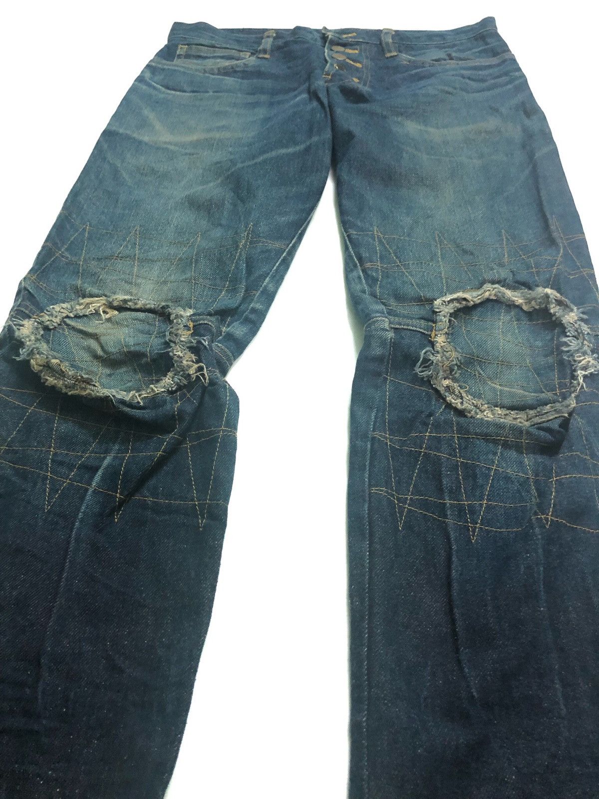 Christopher Nemeth Christopher Nemeth Raw Denim Jeans bikers Size US 31 - 4 Thumbnail