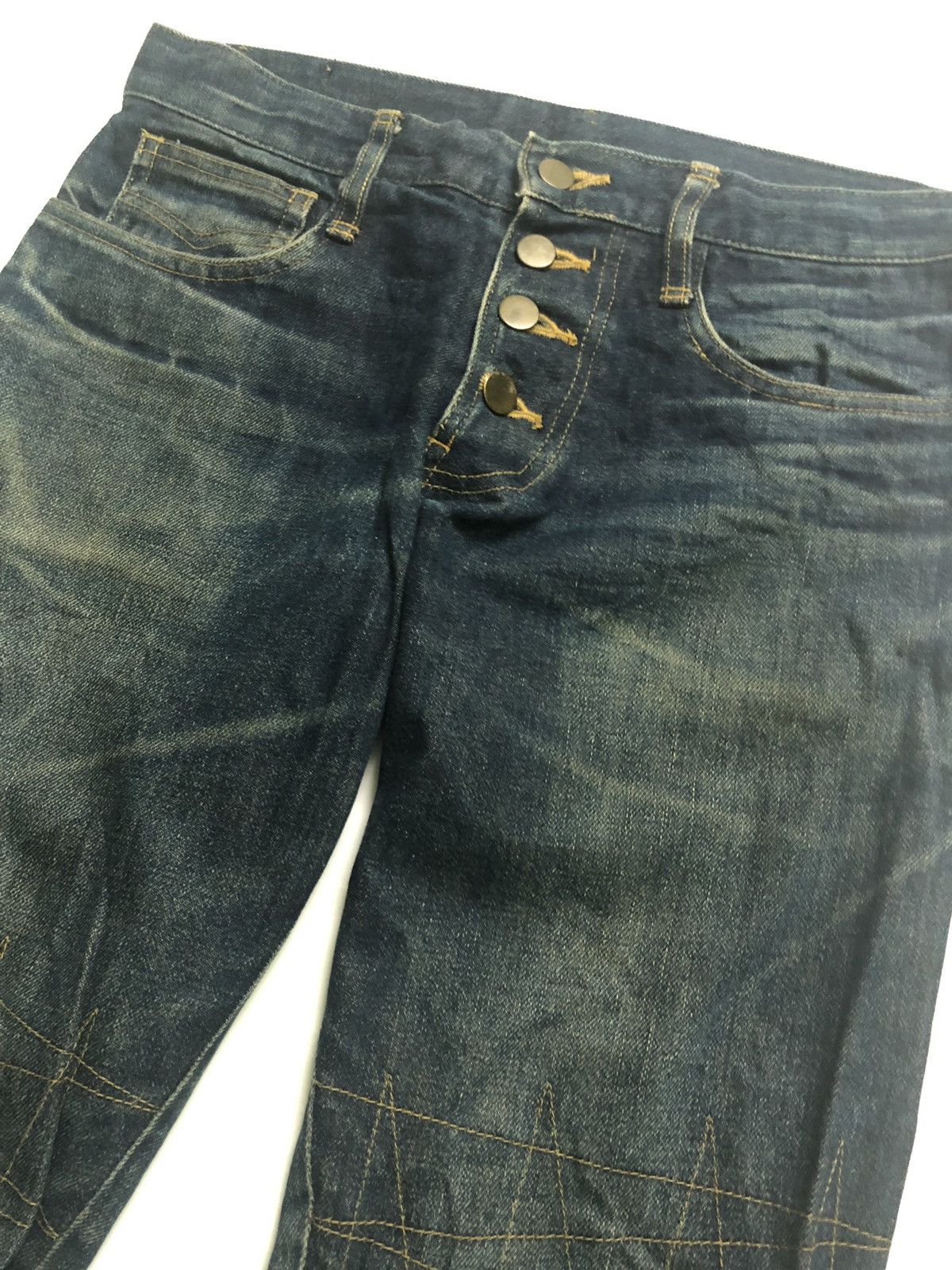 Christopher Nemeth Christopher Nemeth Raw Denim Jeans bikers Size US 31 - 7 Thumbnail