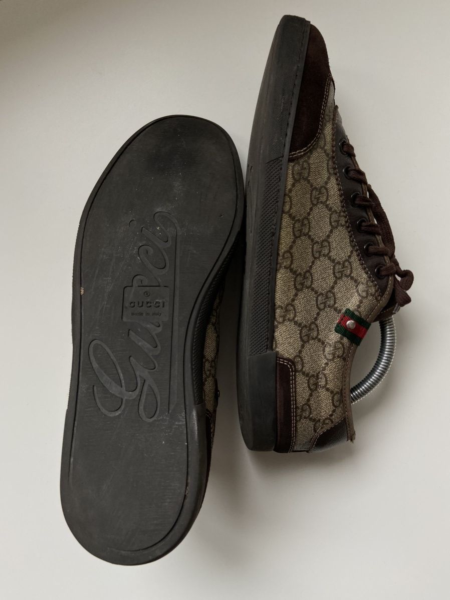 Gucci Gucci Men's Lace Up Trainer GG Web Supreme Size US 7 / EU 40 - 2 Thumbnail