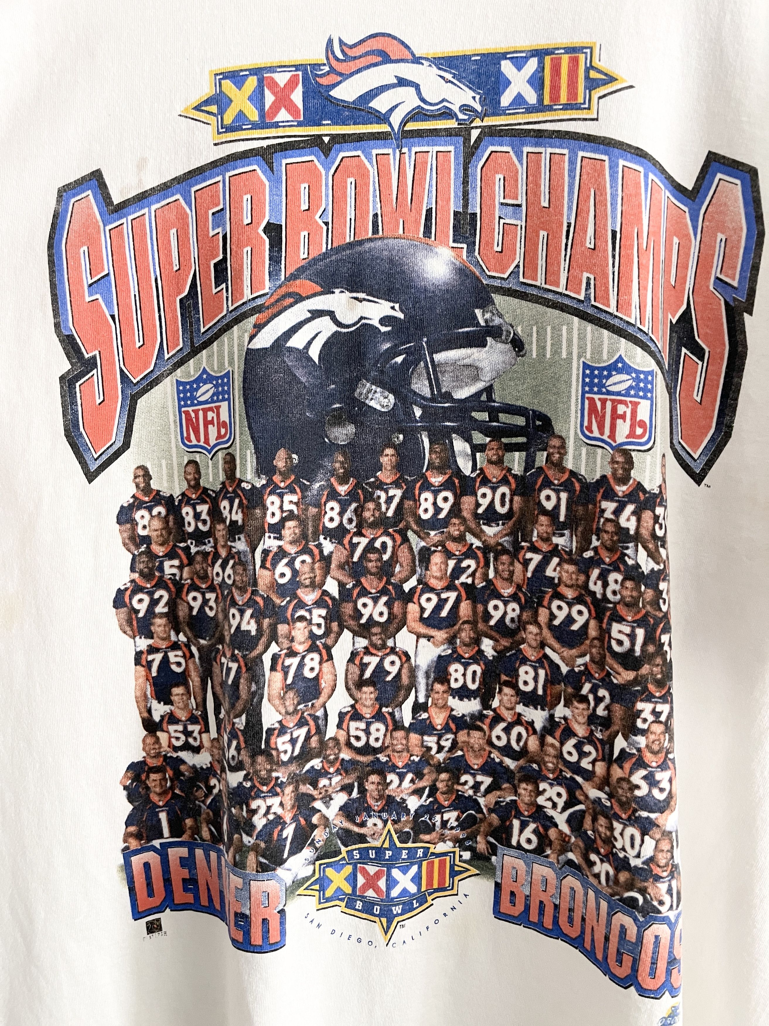 Denver Broncos Vintage T-Shirt Super Bowl Champions 1998 - Tarks Tees