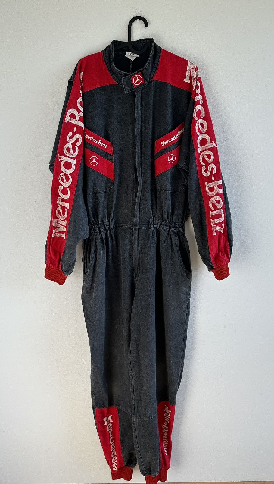 Mercedes-Benz Vintage 90s Mercedes Benz Racing Jumpsuit Overall Size US 33 - 1 Thumbnail