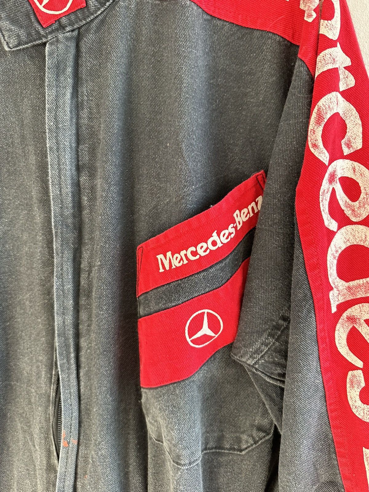 Mercedes-Benz Vintage 90s Mercedes Benz Racing Jumpsuit Overall Size US 33 - 5 Thumbnail