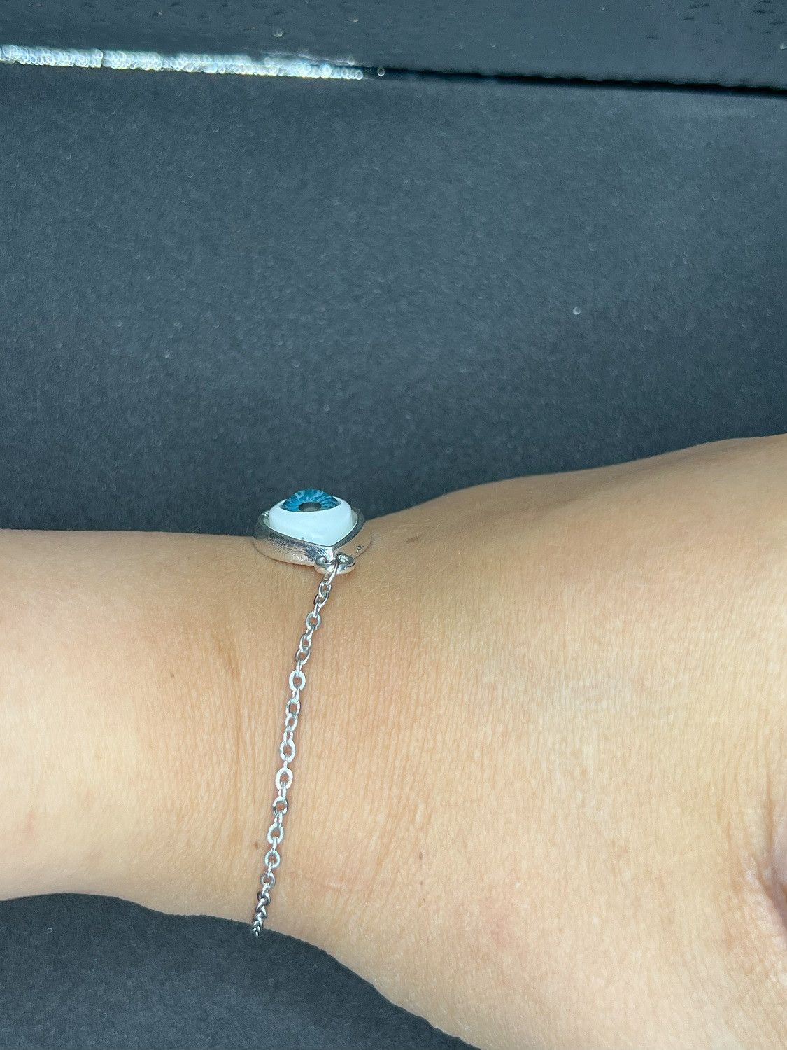 Handmade Evil eye chain bracelet Size ONE SIZE - 4 Thumbnail