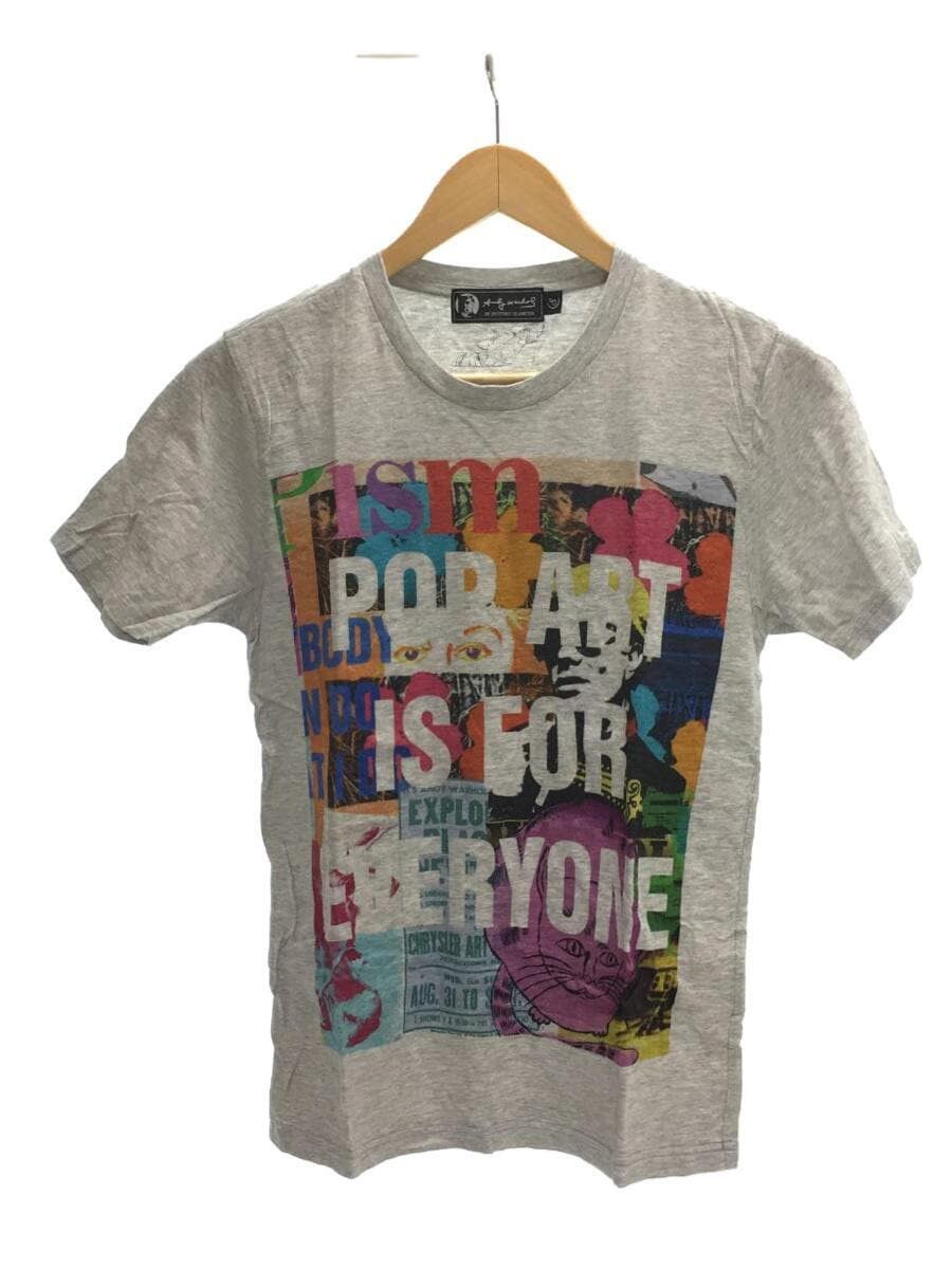 image of Hysteric Glamour Andy Warhol Pop Art Is For Everyone T-Shirt in Grey, Men's (Size Small)