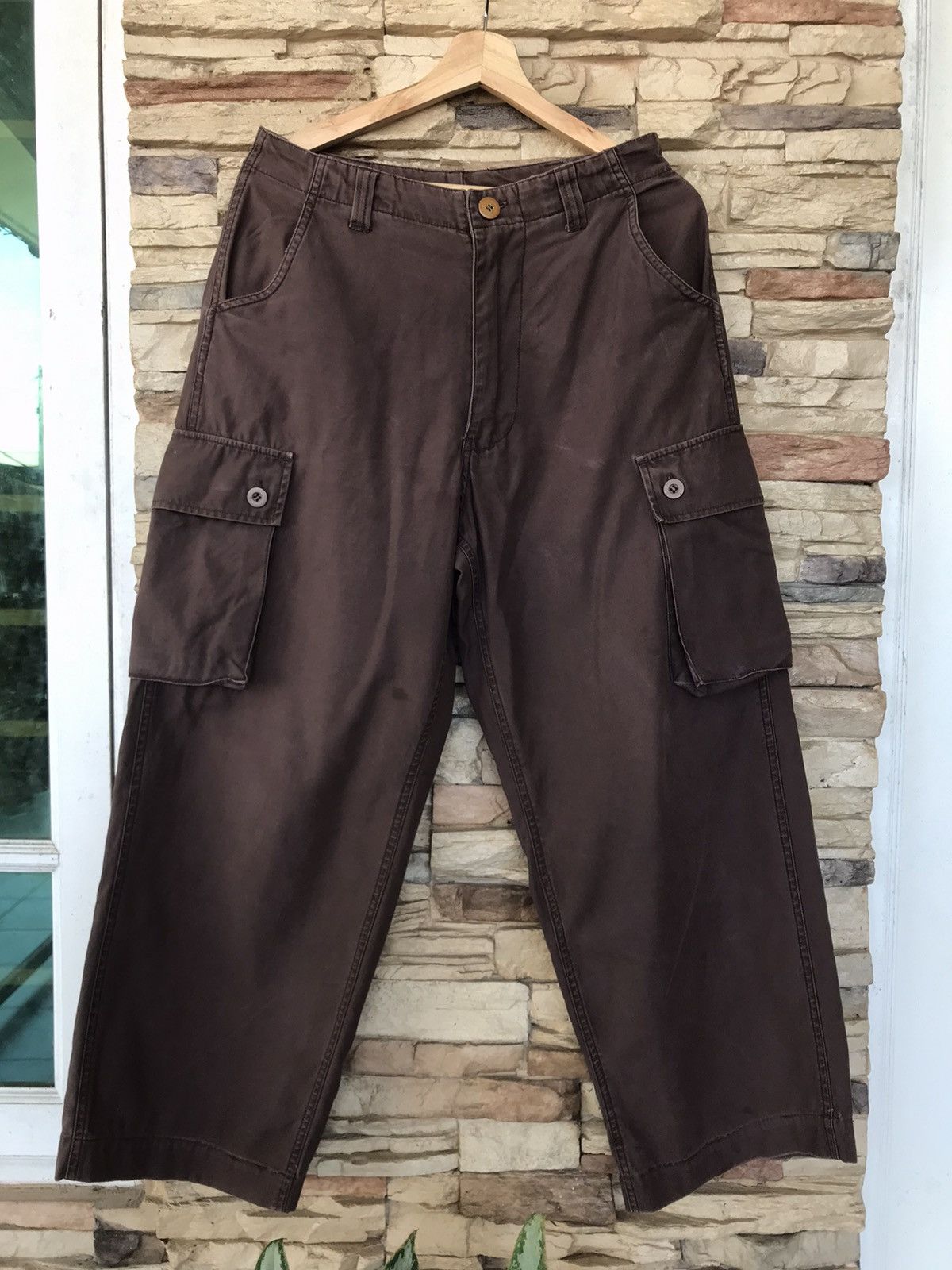 Vintage Vintage Army Cargo Pants Distressed Size US 30 / EU 46 - 1 Thumbnail