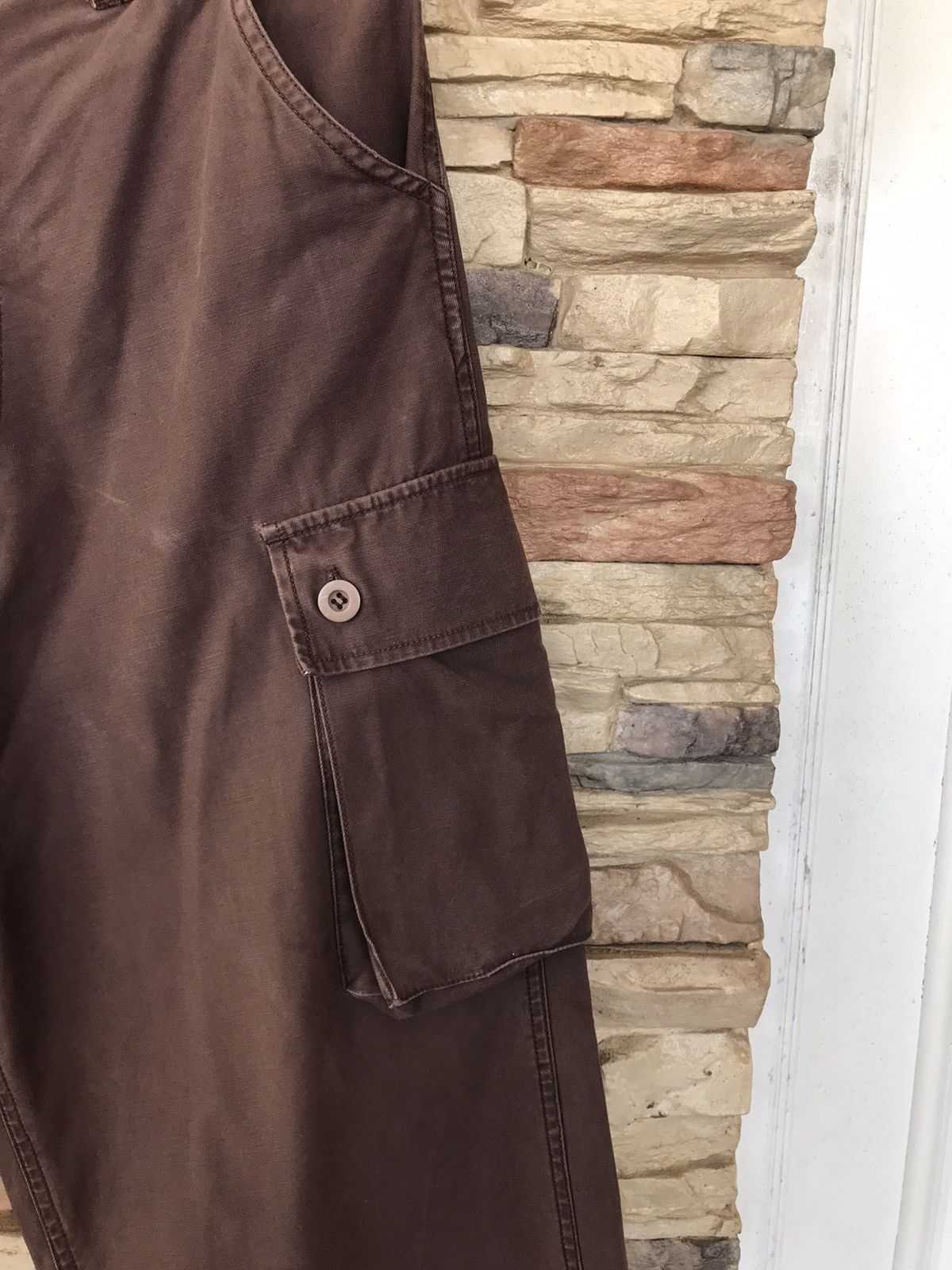 Vintage Vintage Army Cargo Pants Distressed Size US 30 / EU 46 - 3 Thumbnail