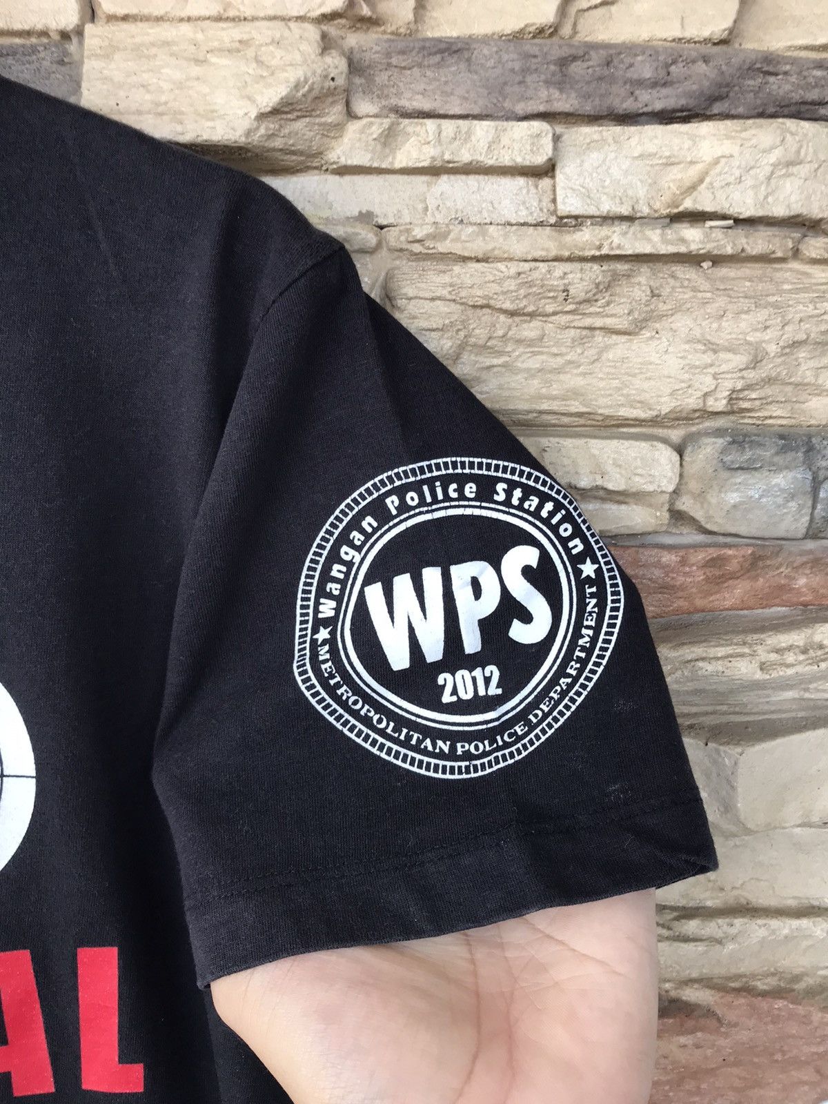 Japanese Brand Wongan Police Station Final 9.7 Tee public enemy Size US S / EU 44-46 / 1 - 5 Thumbnail
