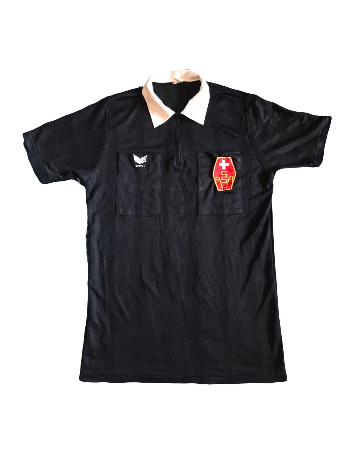 Erima Vintage Erima Switzerland 70s Football Referee Shirt Size US XL / EU 56 / 4 - 1 Thumbnail