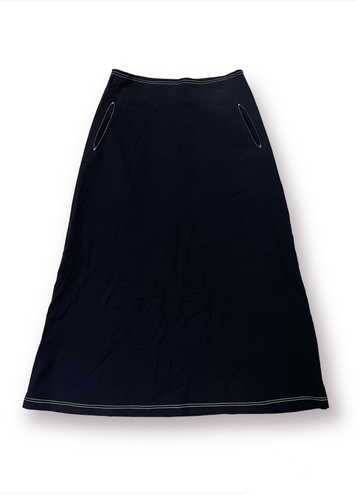 Y's × Yohji Yamamoto Y’s Yohji Yamamoto 100% Laine Wool Black Skirt Size 28" / US 6 / IT 42 - 1 Thumbnail