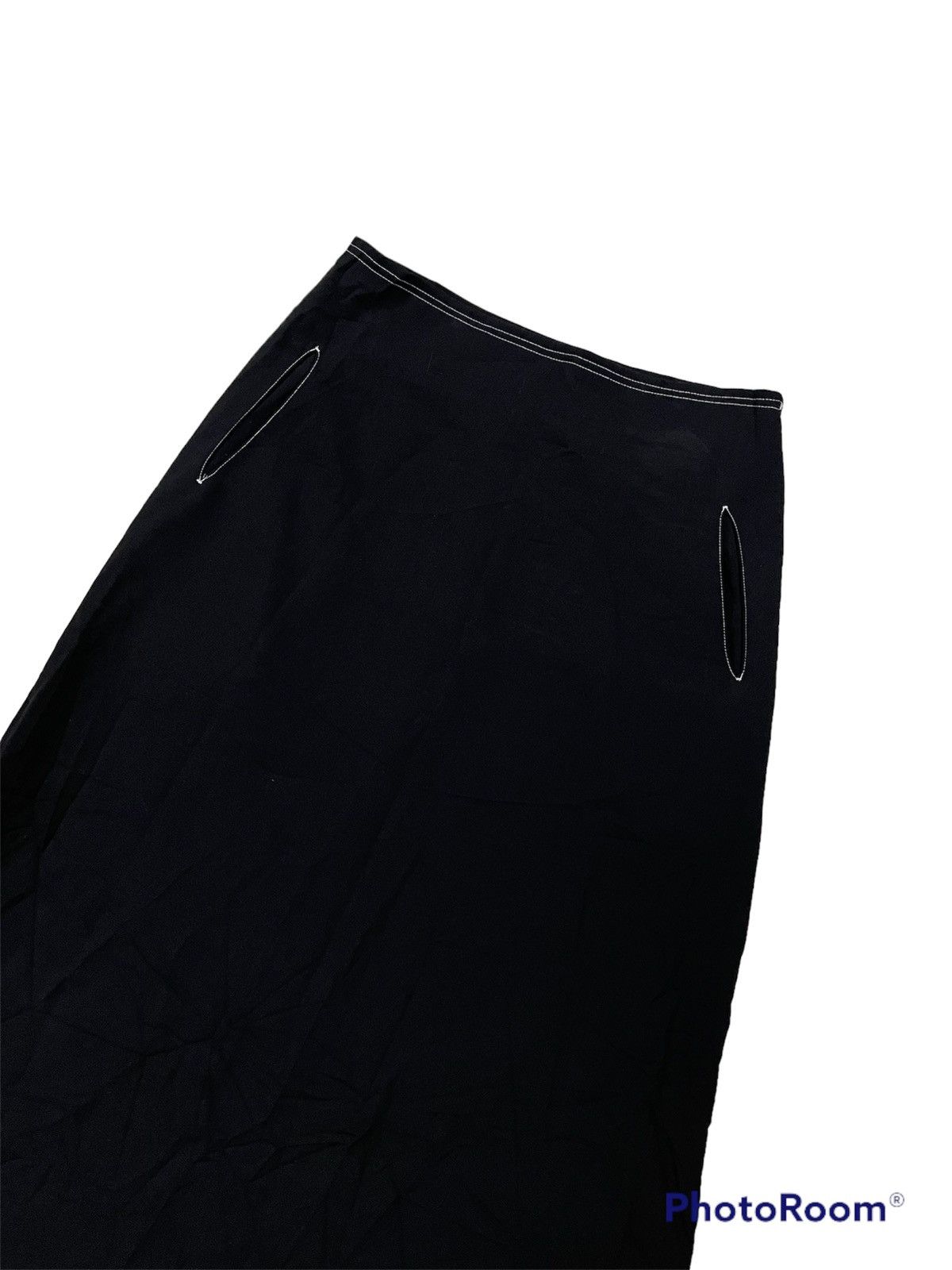 Y's × Yohji Yamamoto Y’s Yohji Yamamoto 100% Laine Wool Black Skirt Size 28" / US 6 / IT 42 - 2 Thumbnail