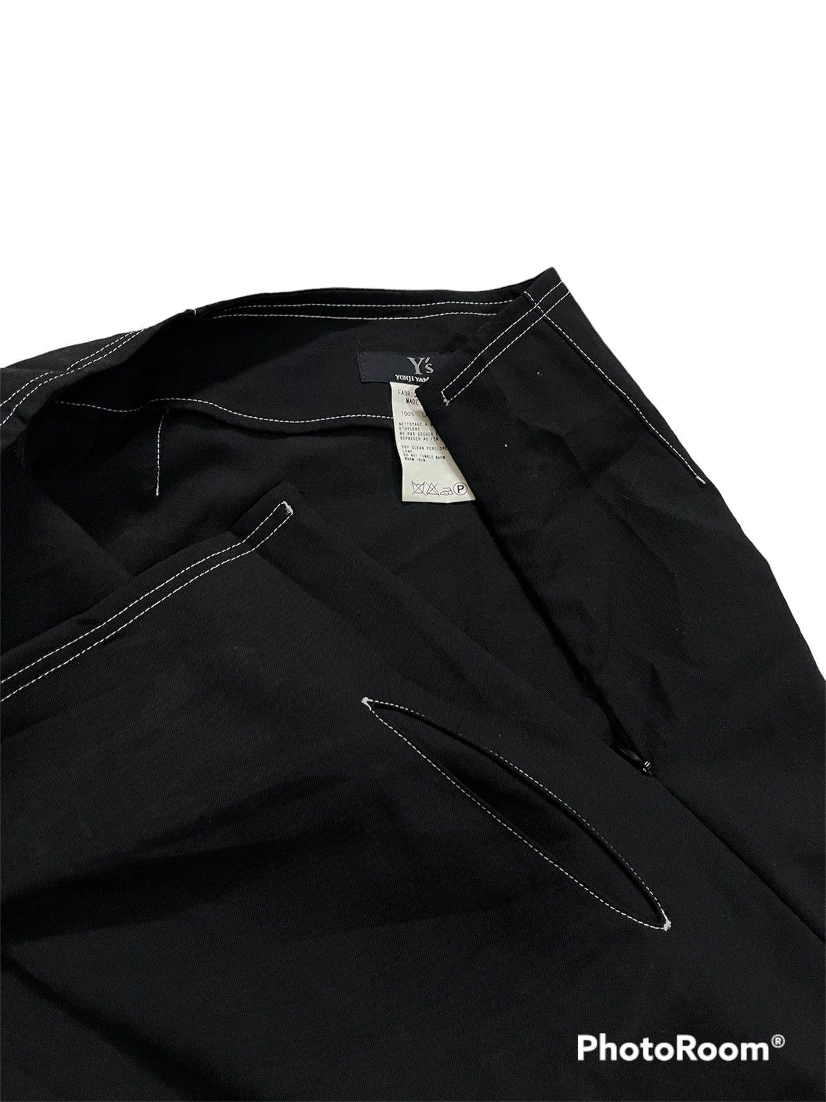 Y's × Yohji Yamamoto Y’s Yohji Yamamoto 100% Laine Wool Black Skirt Size 28" / US 6 / IT 42 - 6 Thumbnail