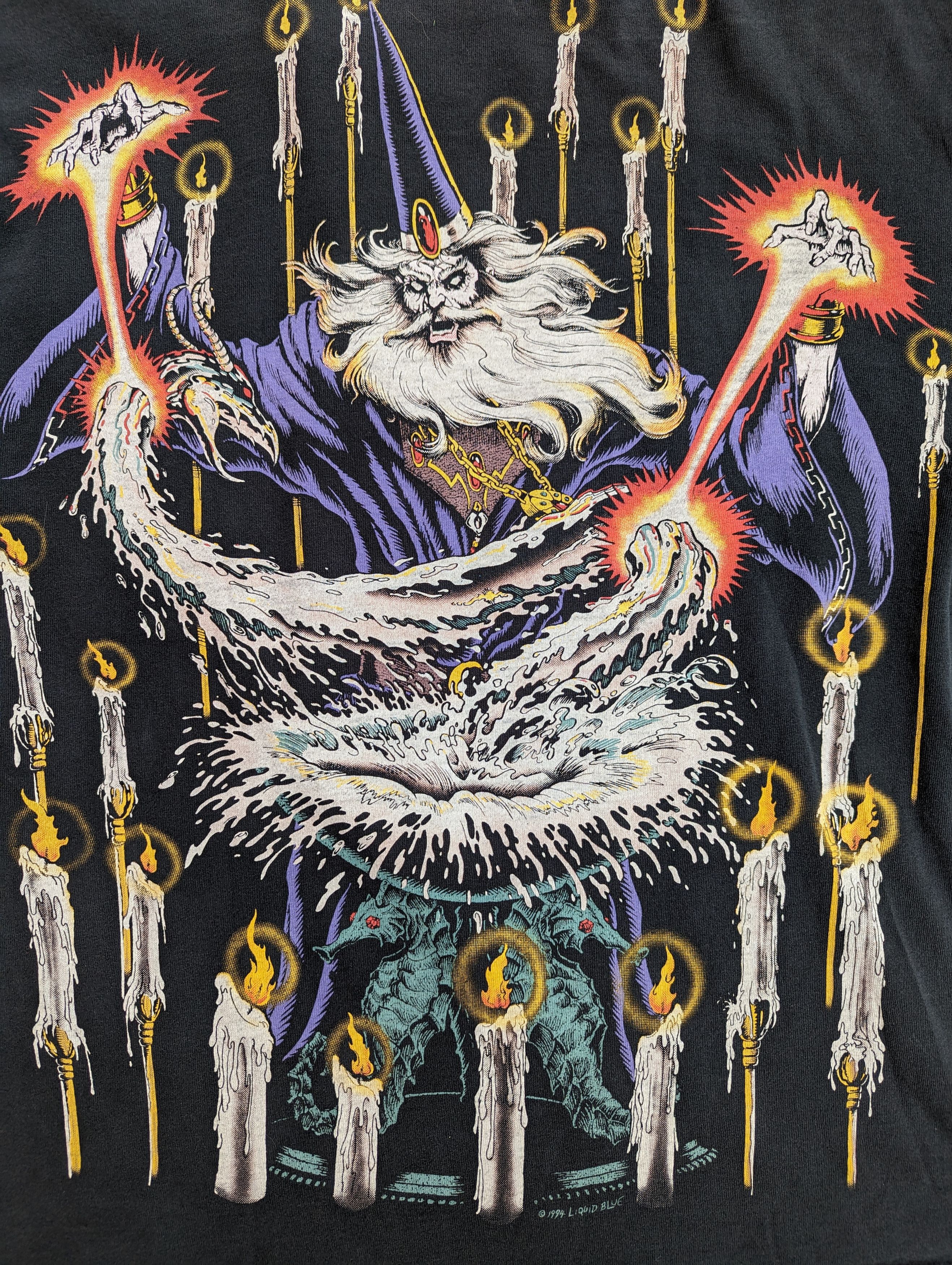 Liquid Blue VTG 1994 RARE GRAIL Liquid Blue Wizard AOP Shirt Size XL Size US XL / EU 56 / 4 - 4 Thumbnail