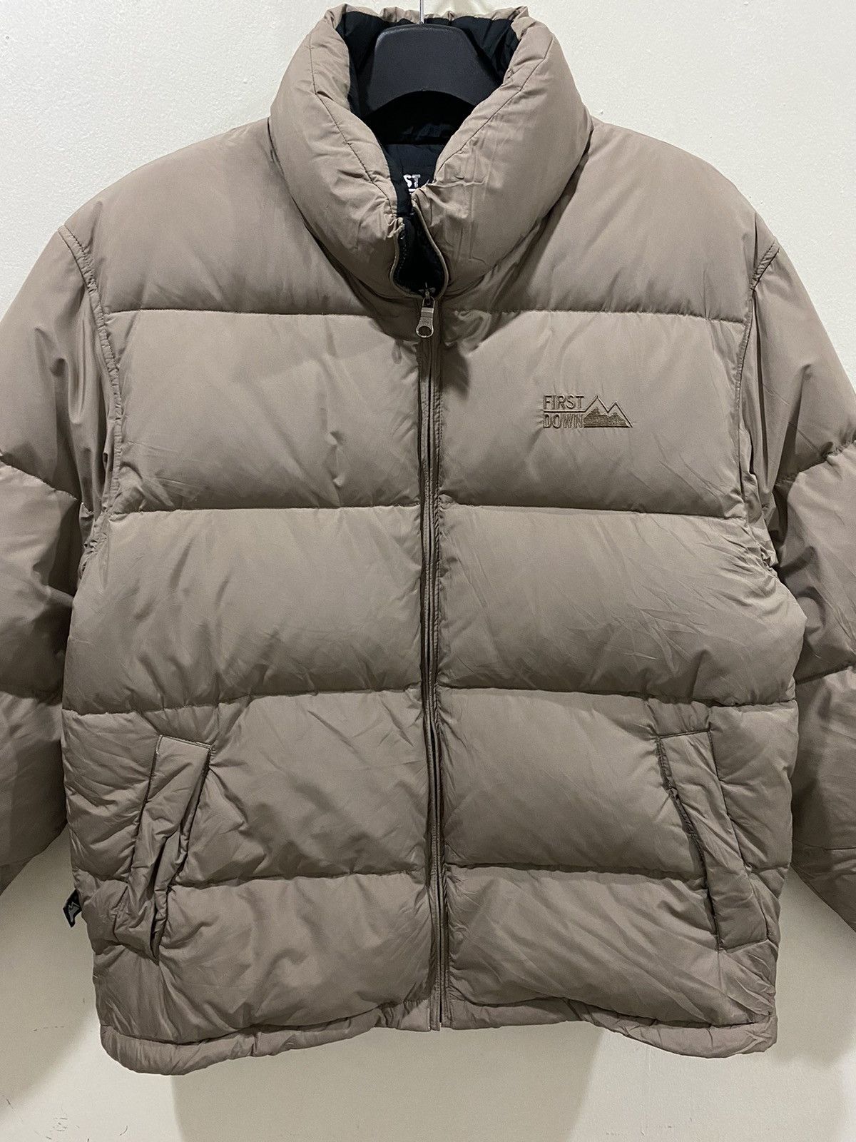 Vintage 🔥Vintage🔥 First Down Puffer Jacket Size US L / EU 52-54 / 3 - 3 Thumbnail