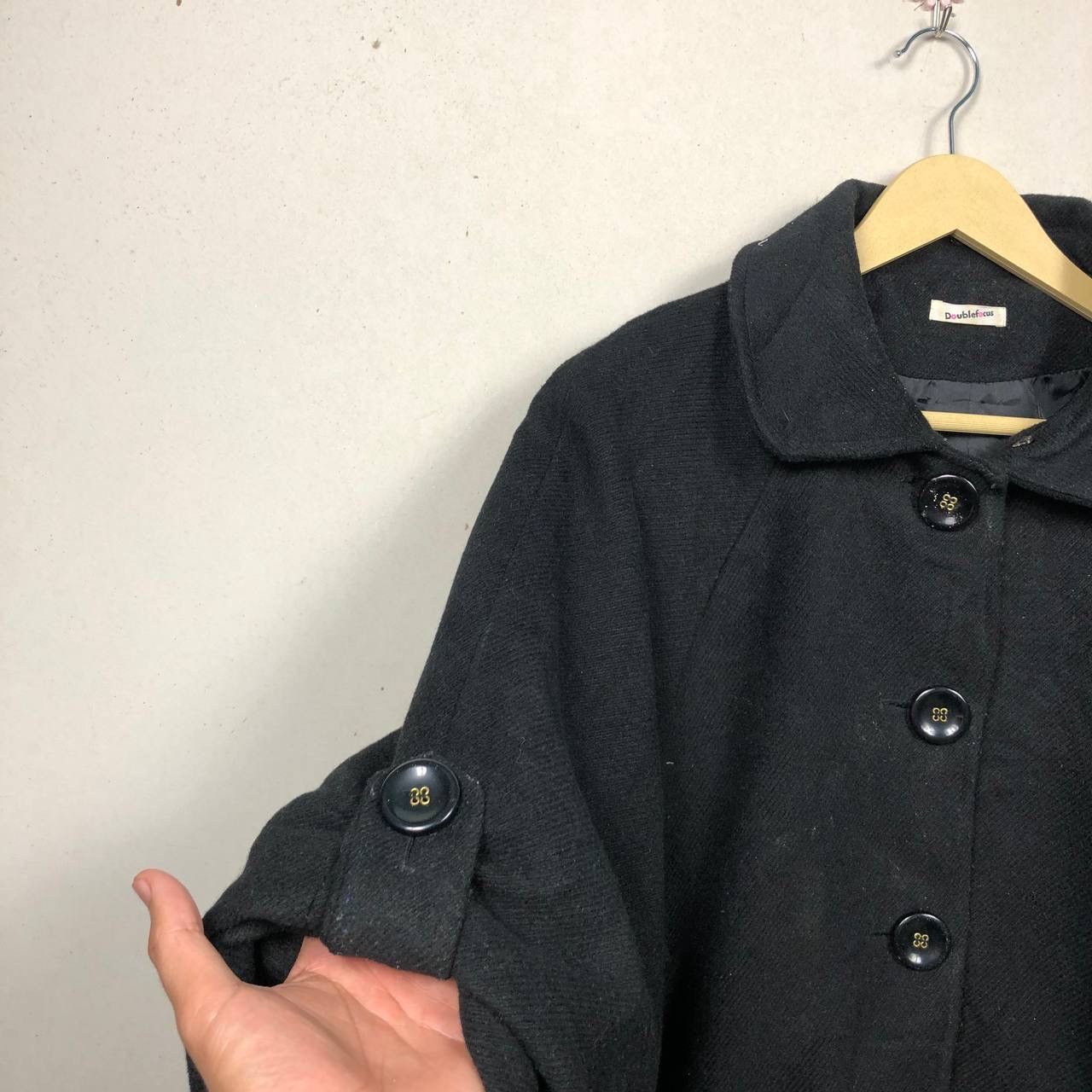 Cloak Vintage DoubleFocus Wool Fleece Poncho Cloaks Capes Soft Size US L / EU 52-54 / 3 - 5 Thumbnail