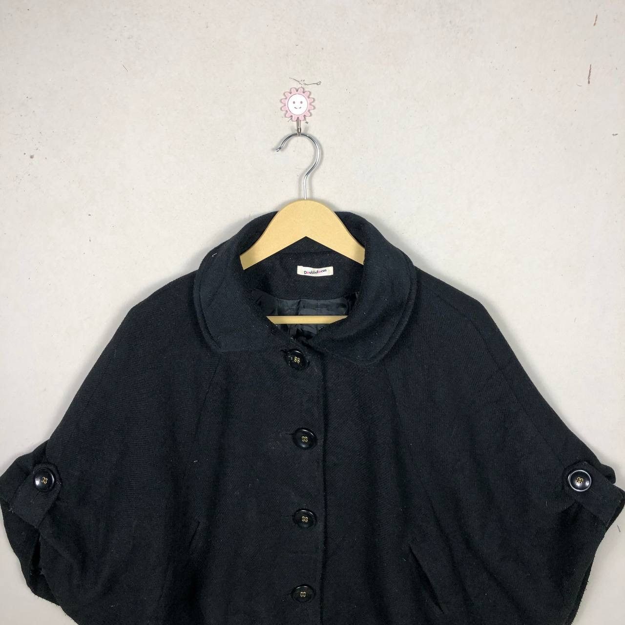 Cloak Vintage DoubleFocus Wool Fleece Poncho Cloaks Capes Soft Size US L / EU 52-54 / 3 - 3 Thumbnail