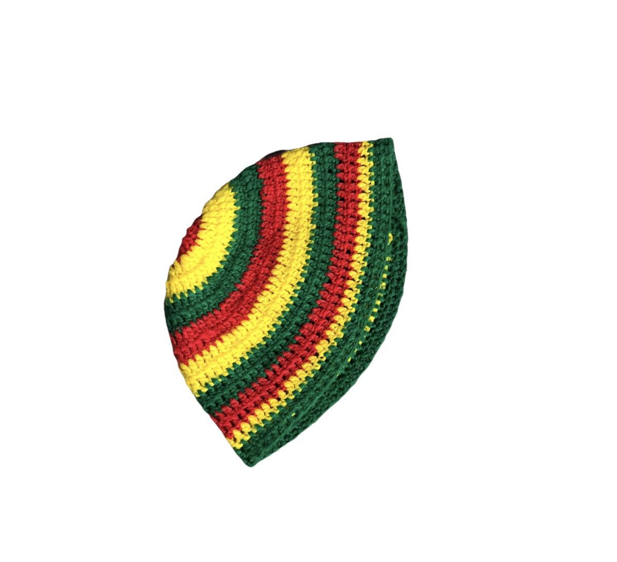 Bob Marley Vintage Jamaica Crochet Rasta Reggae Knit Beanie Cuffed Size ONE SIZE - 1 Thumbnail