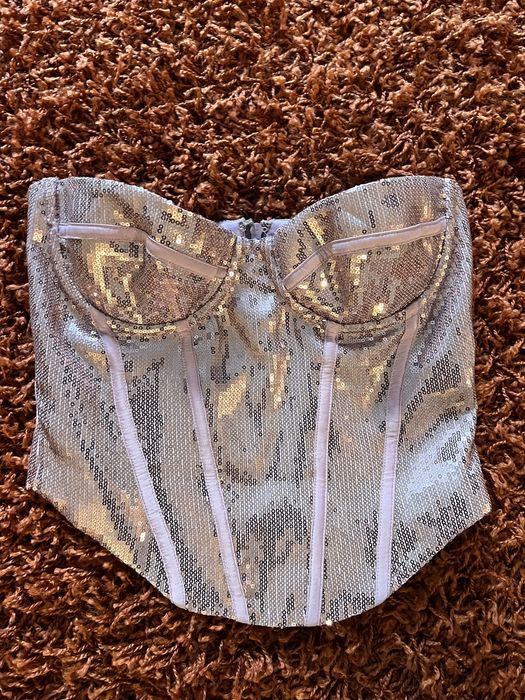 Lilac Sequin Corset - Mistress Rock