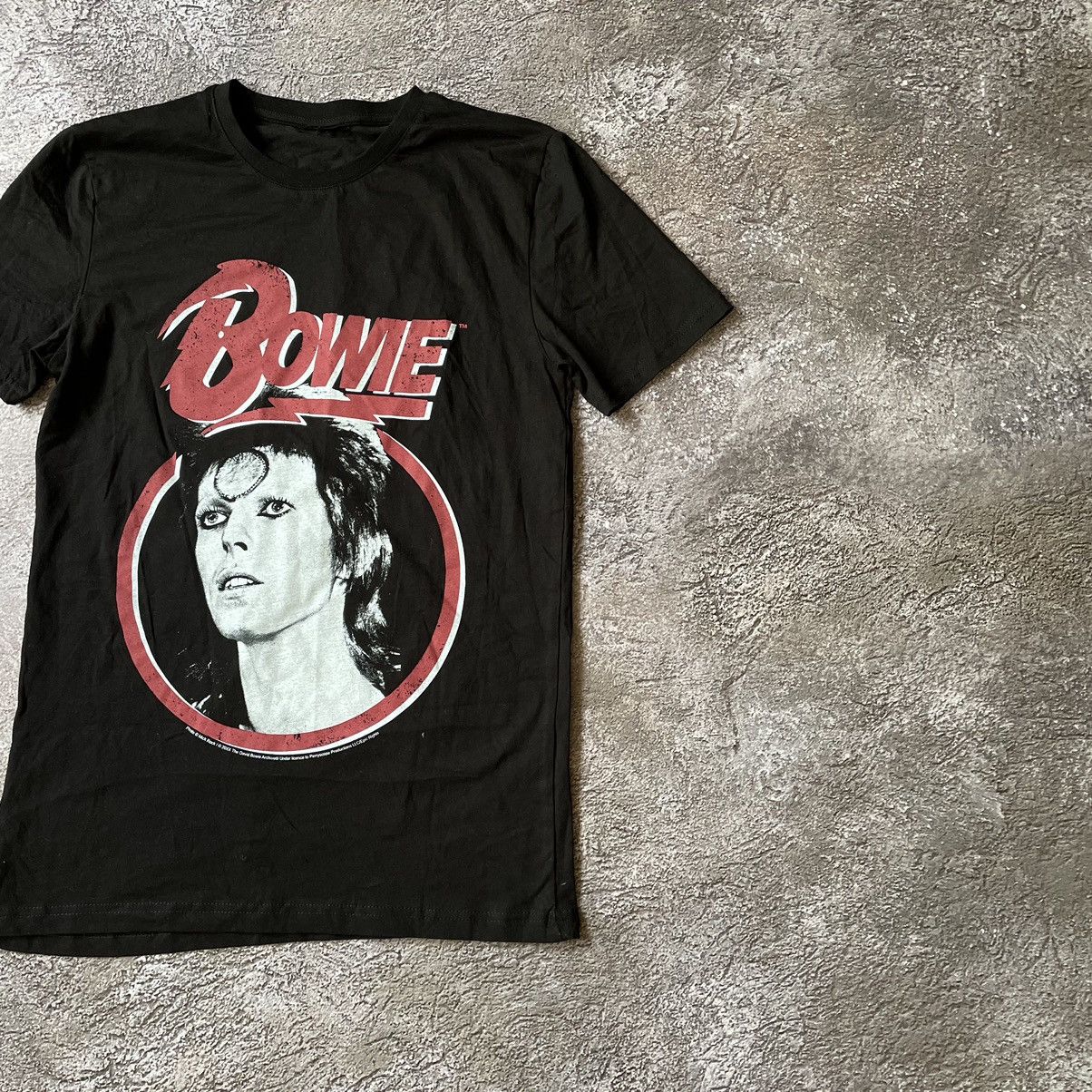 Vintage Vintage Y2K Bowie Graphic Tee Sun Faded Grunge Wide Leg S Size US S / EU 44-46 / 1 - 3 Thumbnail