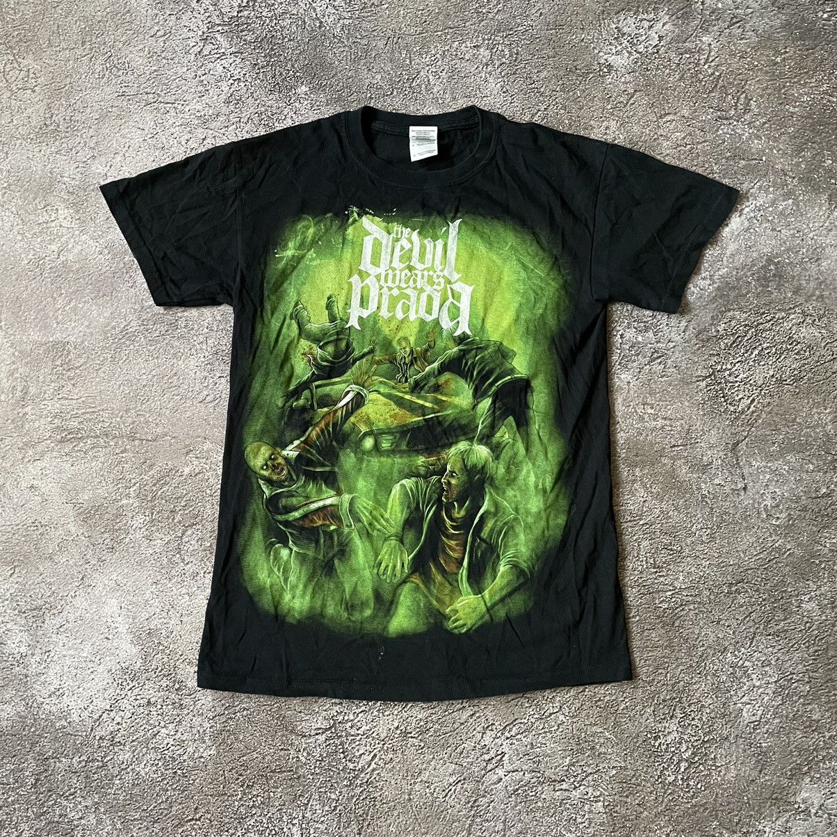 Vintage Y2K Horror Graphic Tee Skull Print Black Goth Vintage Small Size US S / EU 44-46 / 1 - 2 Thumbnail