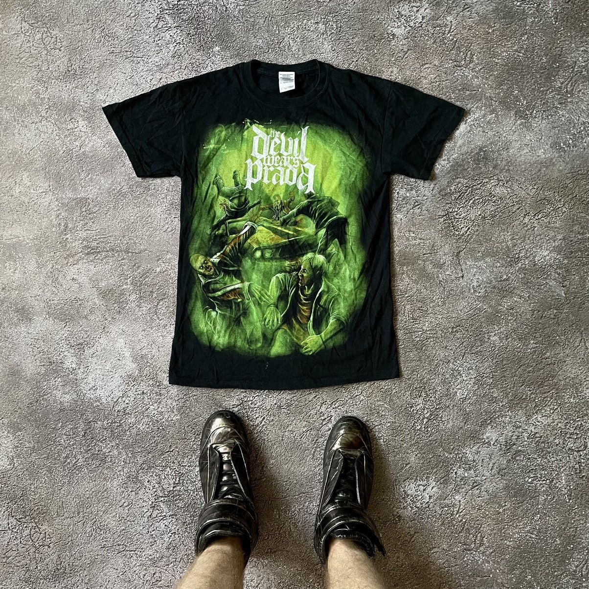 Vintage Y2K Horror Graphic Tee Skull Print Black Goth Vintage Small Size US S / EU 44-46 / 1 - 1 Thumbnail
