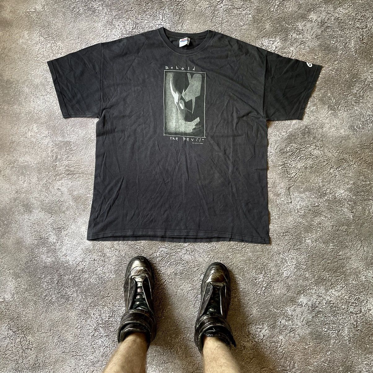 Vintage Vintage Y2K Graphic Tee Dark Horror Aesthetic Grunge Slim XL Size US XL / EU 56 / 4 - 1 Thumbnail