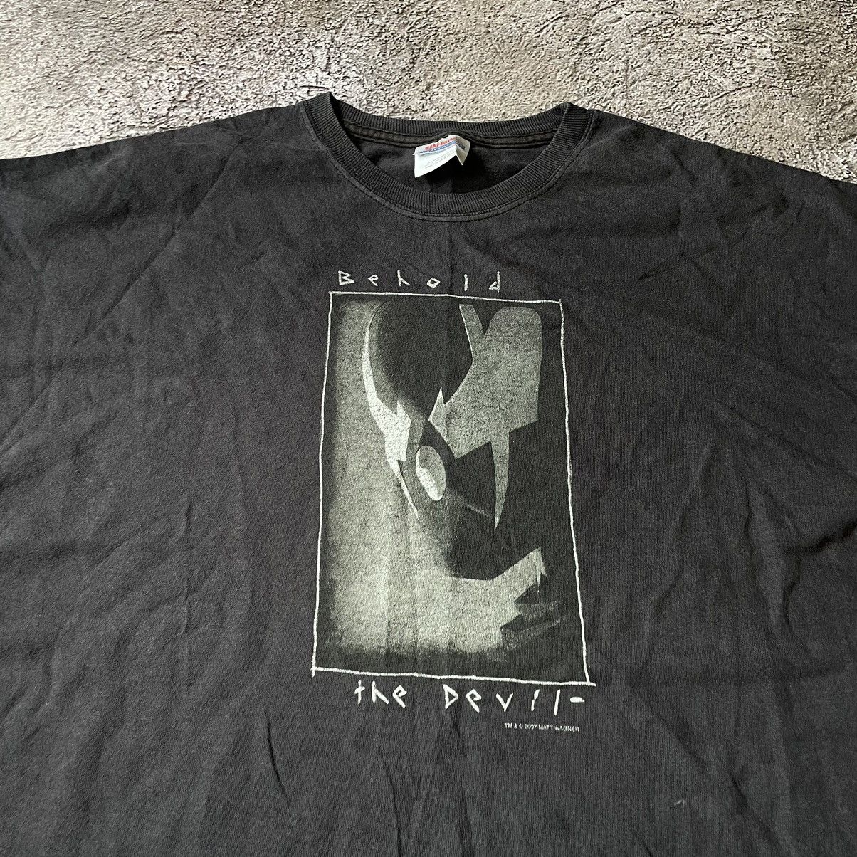 Vintage Vintage Y2K Graphic Tee Dark Horror Aesthetic Grunge Slim XL Size US XL / EU 56 / 4 - 2 Thumbnail