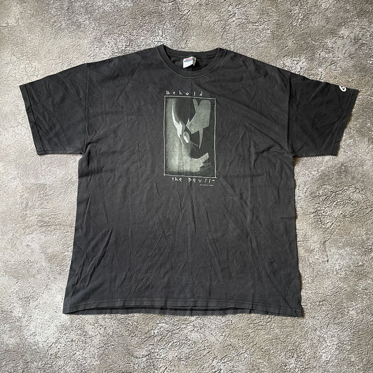 Vintage Vintage Y2K Graphic Tee Dark Horror Aesthetic Grunge Slim XL Size US XL / EU 56 / 4 - 3 Thumbnail