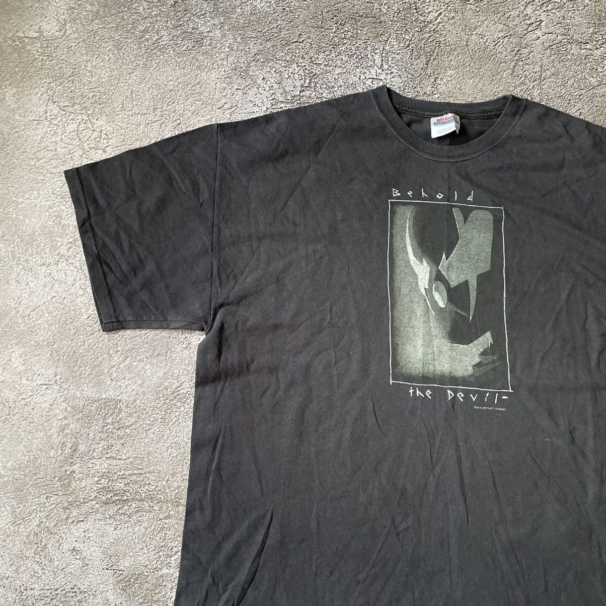 Vintage Vintage Y2K Graphic Tee Dark Horror Aesthetic Grunge Slim XL Size US XL / EU 56 / 4 - 5 Thumbnail