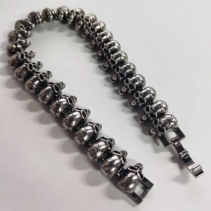 Jewelry Punk Long Skull Bracelets Size ONE SIZE - 2 Thumbnail