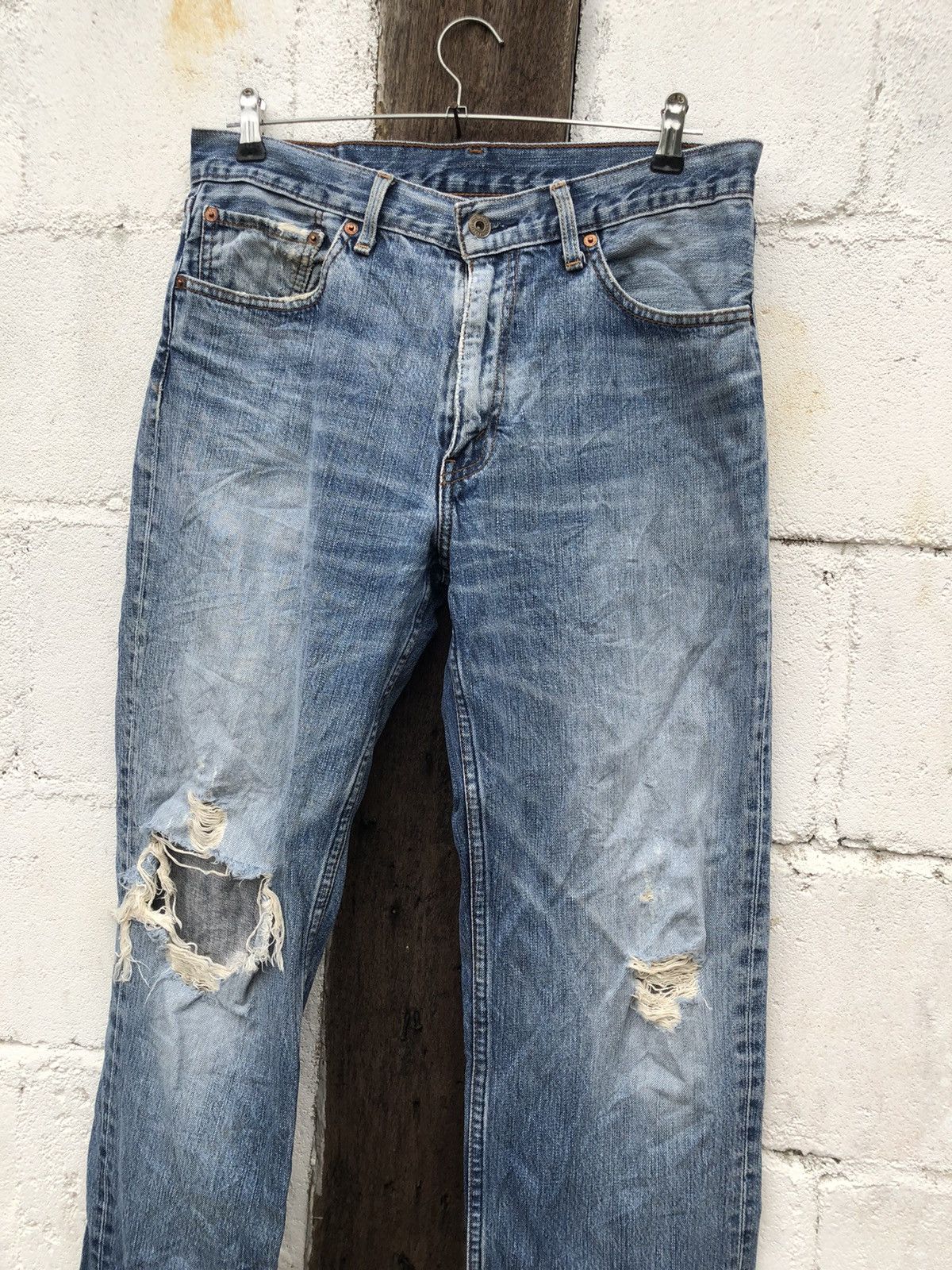 Levi's Levi’s Destress 502 Button V14 Size US 32 / EU 48 - 3 Thumbnail