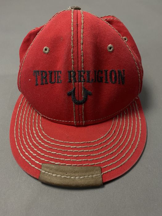True Religion Rare True Religion hat vintage brown red cap thick ...