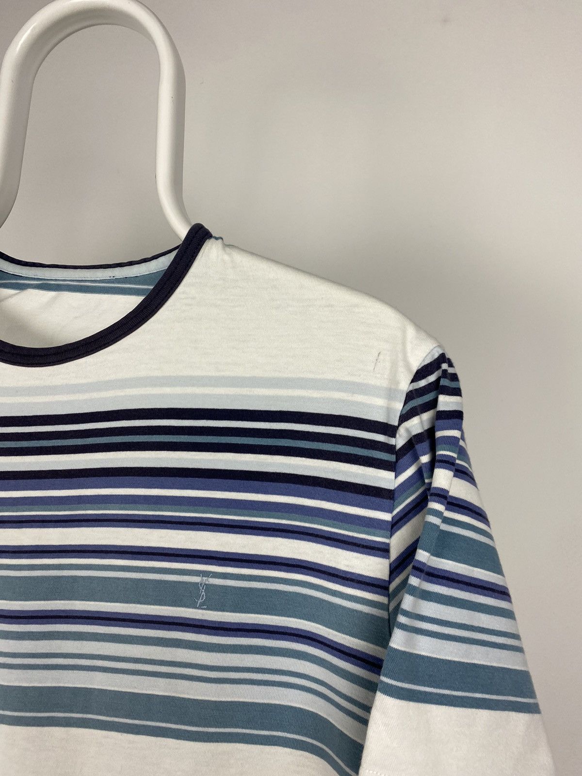 Vintage × Yves Saint Laurent 90s Yves Saint Laurent vintage striped YSL T-shirt Size US S / EU 44-46 / 1 - 2 Thumbnail