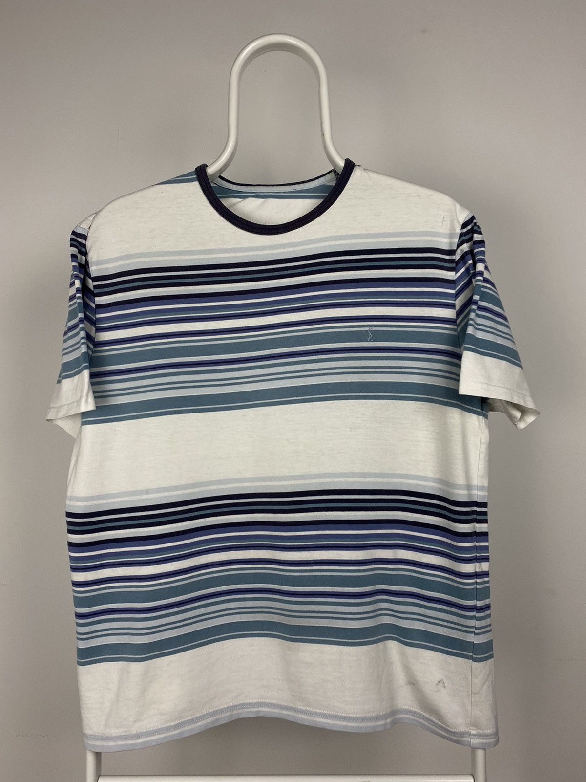 Vintage × Yves Saint Laurent 90s Yves Saint Laurent vintage striped YSL T-shirt Size US S / EU 44-46 / 1 - 1 Thumbnail