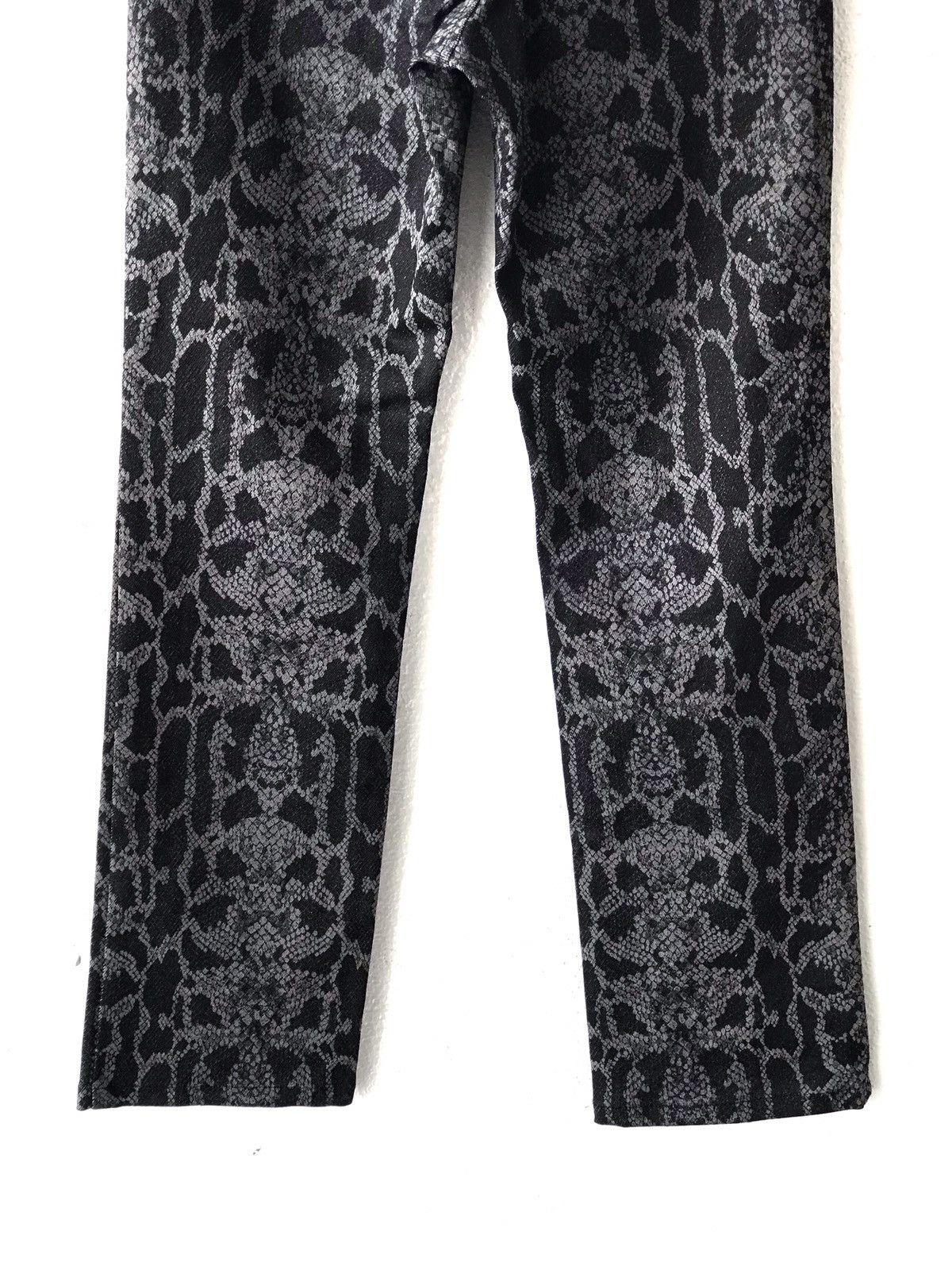If Six Was Nine × Japanese Brand Wellbeing Snakes Skin Design Pants SZ 24 Inche Size 26" / US 2 / IT 38 - 6 Thumbnail