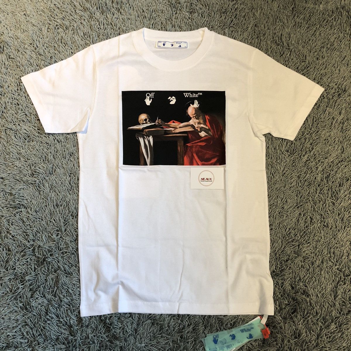 image of Off White Off-White Tee T-Shirt Xs White Carravaggio Mona, Men's