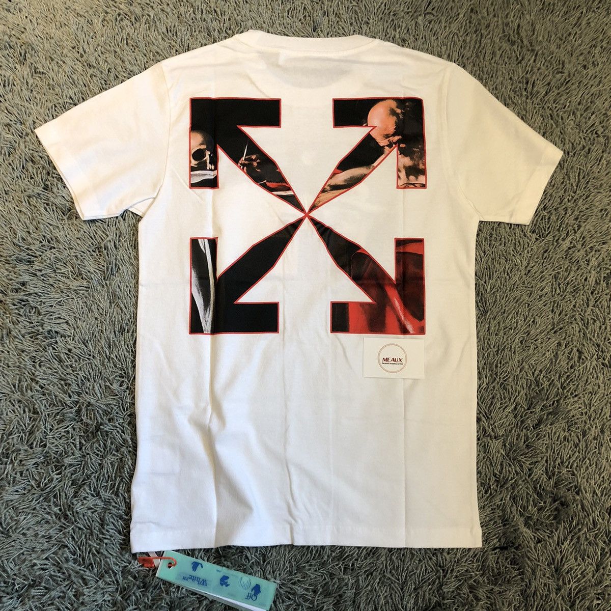 image of Off White Off-White Tee T-Shirt Xs White Carravaggio Mona, Men's